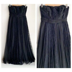 Adam by Adam Lippes Ruched Bodice Lace Detail Fit and Flare Midi Coctail Dress 6